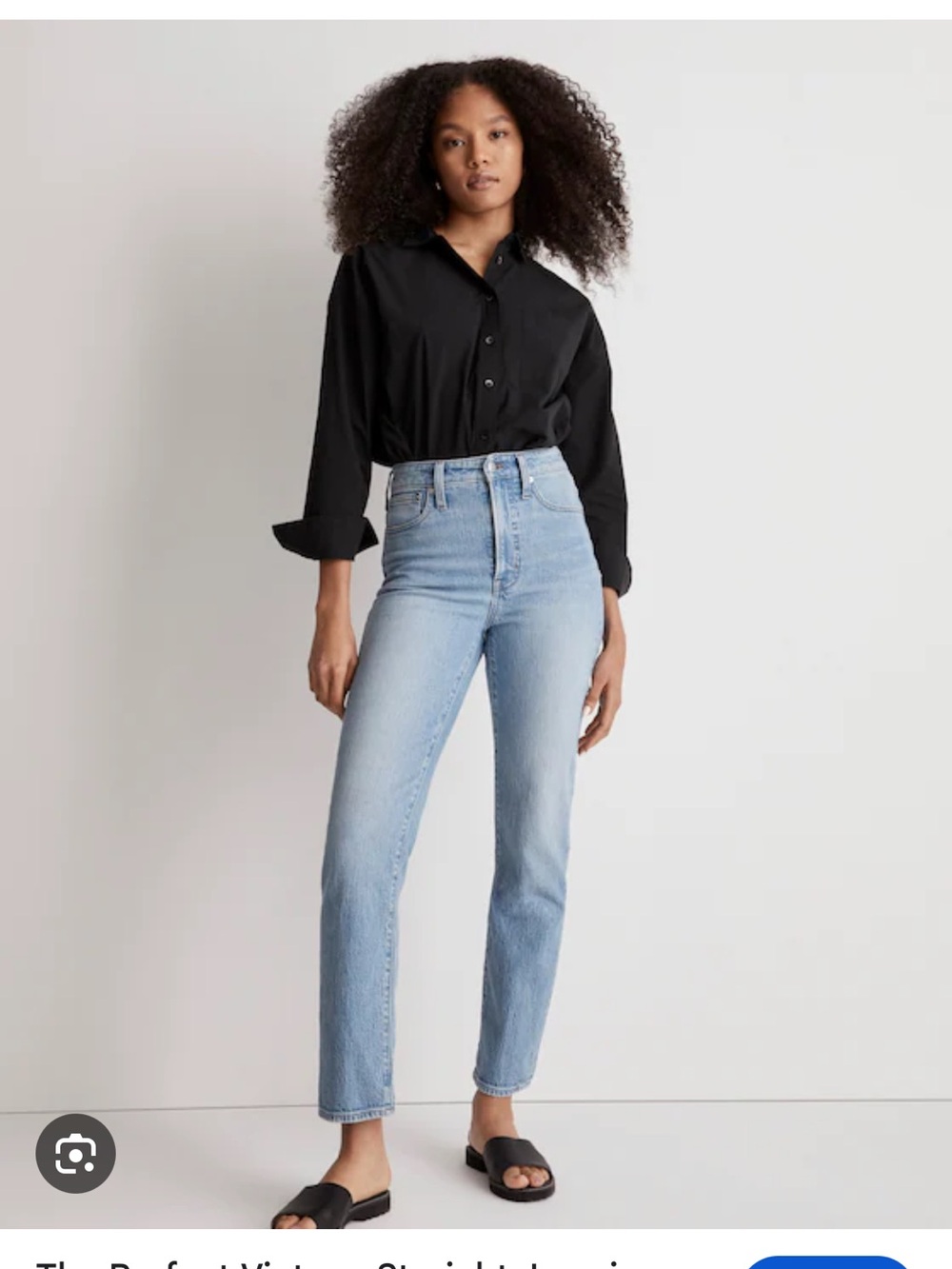 Madewell Straight-Leg Jeans in Light Blue Wash